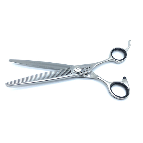 7" GROOMING SCISSORS V TEETH